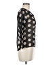Vintage Havana 100% Polyester Polka Dots Black 3/4 Sleeve Blouse Size L - photo 4