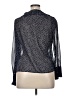 Zara Polka Dots Blue 3/4 Sleeve Blouse Size XL - photo 2