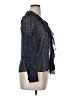 Zara Polka Dots Blue 3/4 Sleeve Blouse Size XL - photo 4