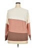 Evolution by Cyrus Color Block Ivory Pullover Sweater Size XXL - photo 2