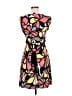 Wrapper Print Black Cocktail Dress Size M - photo 2