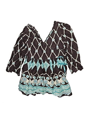 PaperDoll 3/4 Sleeve Blouse (view 1)