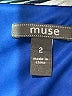 Muse 100% Polyester Print Blue Casual Dress Size 2 - photo 7