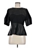 Gracia Black Short Sleeve Top Size M - photo 1