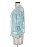 d.RA Teal Blue 3/4 Sleeve Blouse Size S - photo 5