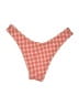 Unbranded Checkered-gingham Red Swimsuit Bottoms Size L - photo 2