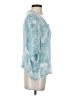 d.RA Teal Blue 3/4 Sleeve Blouse Size S - photo 4