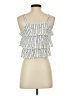 7 For All Mankind Silver White Sleeveless Blouse Size S - photo 2