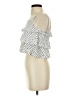 7 For All Mankind Silver White Sleeveless Blouse Size S - photo 5