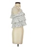 7 For All Mankind Silver White Sleeveless Blouse Size S - photo 4