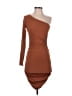Assorted Brands Solid Brown Cocktail Dress Size S - photo 1