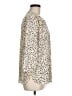 NYDJ Animal Print Ivory 3/4 Sleeve Blouse Size M - photo 4