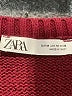 Zara Color Block Burgundy Pullover Sweater Size M - photo 6