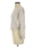 Zaful Metallic Ivory Pullover Sweater Size S - photo 5
