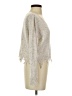 Zaful Metallic Ivory Pullover Sweater Size S - photo 4
