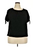 Style&Co Black Short Sleeve Blouse Size XXL - photo 1