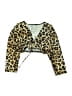 ASOS Animal Print Tan Gold Swimsuit Top Size 2 - photo 1