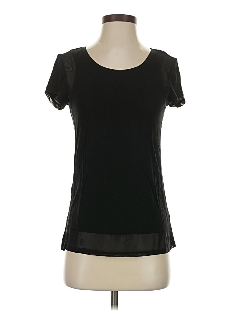 Pre-owned Bebe Short Sleeve T-shirt In Black