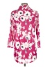 Ember 100% Polyester Floral Pink 3/4 Sleeve Blouse Size XL - photo 2