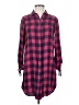 Draper James 100% Rayon Plaid Red Long Sleeve Button-Down Shirt Size 2 - photo 1