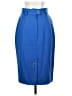 Laurel 100% Virgin Wool Solid Blue Wool Skirt Size EU (FR) 36 / US 4 - photo 2