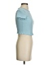 Shein Blue Short Sleeve Turtleneck Size 2 - photo 4