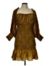 Elliatt 100% Polyester Animal Print Gold Cocktail Dress Size L - photo 1