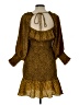 Elliatt 100% Polyester Animal Print Gold Cocktail Dress Size L - photo 2