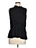 Calligraphie 100% Polyester Black Sleeveless Blouse Size L - photo 1
