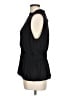 Calligraphie 100% Polyester Black Sleeveless Blouse Size L - photo 5