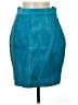 Assorted Brands 100% Leather Teal Casual Skirt Size 7 - photo 1