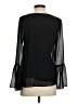Banana Republic 100% Polyester Black 3/4 Sleeve Blouse Size XS - photo 2