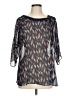 I Heart Ronson 100% Polyester Gray 3/4 Sleeve Blouse Size L - photo 1