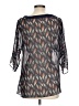 I Heart Ronson 100% Polyester Gray 3/4 Sleeve Blouse Size L - photo 2