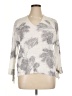 Nic + Zoe Silver Pullover Sweater Size XL - photo 1