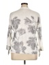 Nic + Zoe Silver Pullover Sweater Size XL - photo 2