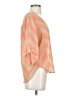 Soulmates 100% Polyester Chevron-herringbone Orange 3/4 Sleeve Blouse Size S - photo 4