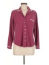 Eileen West Burgundy Long Sleeve Button-Down Shirt Size M - photo 1