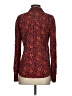 QMack Animal Print Red Long Sleeve Blouse Size S - photo 2