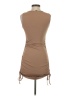 Shein Solid Tan Casual Dress Size 4 - photo 2