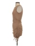 Shein Solid Tan Casual Dress Size 4 - photo 5