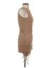 Shein Solid Tan Casual Dress Size 4 - photo 4