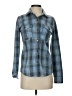O'Neill 100% Polyester Plaid Blue Long Sleeve Blouse Size XS - photo 1