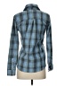 O'Neill 100% Polyester Plaid Blue Long Sleeve Blouse Size XS - photo 2