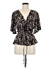 Venus 100% Polyester Animal Print Black Kimono Size 6 - photo 1