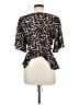 Venus 100% Polyester Animal Print Black Kimono Size 6 - photo 2
