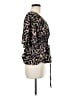 Venus 100% Polyester Animal Print Black Kimono Size 6 - photo 4