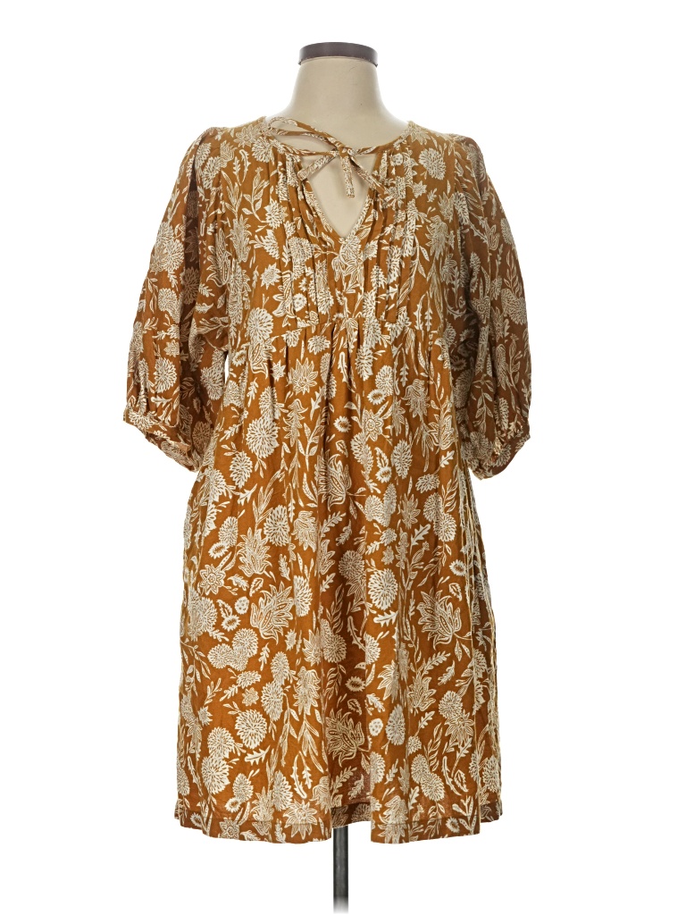 Pre-owned Universal Thread Casual Dress In Yellow