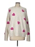 Splendid Hearts Ivory Pullover Sweater Size L - photo 1