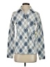 Max Studio Argyle Blue Long Sleeve Button-Down Shirt Size XS - photo 1